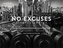 Tablet Screenshot of noexcusesfitnesscenter.com
